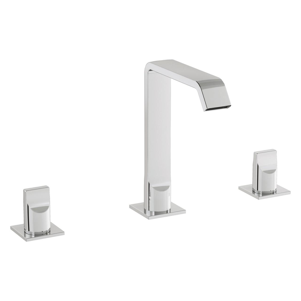 VitrA Suit Zweigriff-Waschtischarmatur 3-Loch-Montage Chrom,A42784 A42784