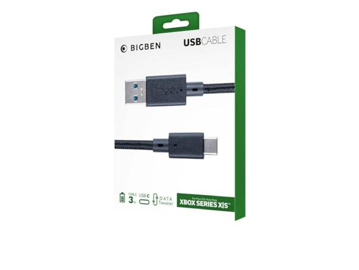 Nacon XBXUSBCCABLE3M 3 m gevlochten USB-C kabel voor opladen en gegevens voor Xbox Series