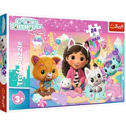 Puzzle – 24 Maxi – Gabbys Katzenwelt – Trefl 14381