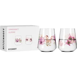 RITZENHOFF Sommersonett Universalglas-Set #1, #2 Von Doro Von Rüden Und Sonja Eikler - rosa|weiß|rot