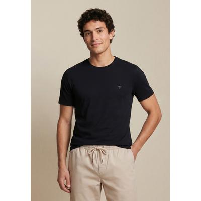 FYNCH-HATTON "FYNCH-HATTON Basic T-Shirt" Sommershirt in unifarben, mit Logostickerei