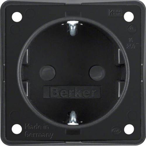 Berker Steckdose Einsatz Steckdose Schwarz (matt) 947792503 1St.