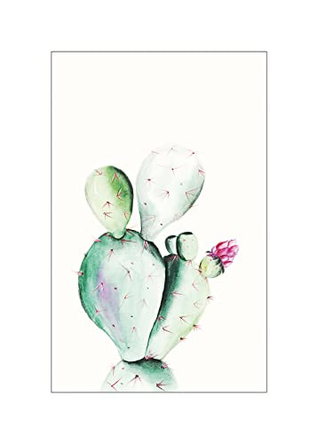 Komar Prickly Pear Watercolor Kunstdruk - Multicolour - 50 x 70 cm