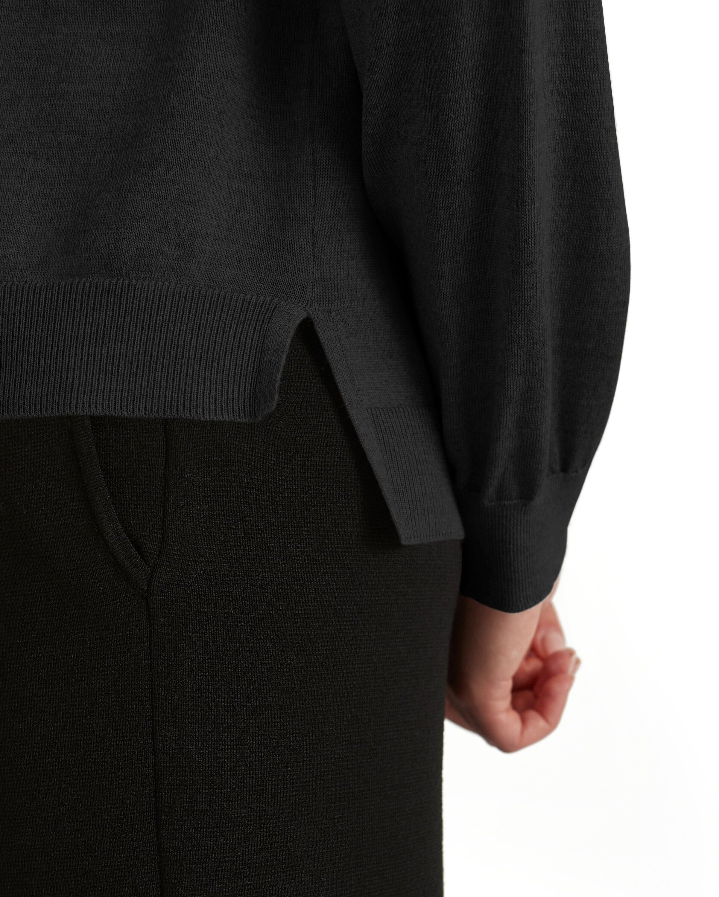 Cardigan FALKE "FALKE Cardigan", Damen, Gr. XL, schwarz (schwarz (3000)), Strickjacken Cardigan