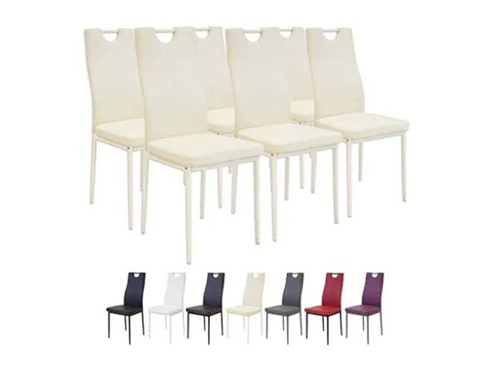 Albatros Esszimmerstühle SALERNO, 6-er Set, beige, SGS geprüft