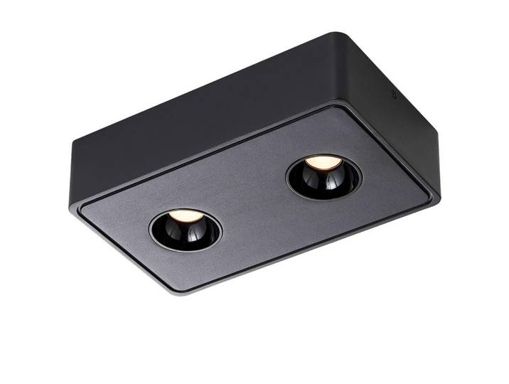 Nettlife Led-Deckenleuchte Traum 23/14/6 cm, Schwarz, Metall, LED integrated, 14x6x23 cm, Lampen & Leuchten, LED Beleuchtung, LED-Deckenleuchten