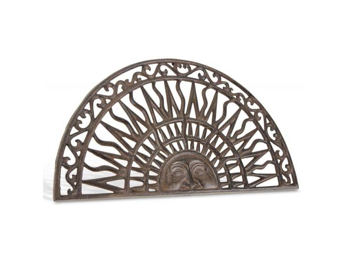 Paillasson demi lune fonte marron