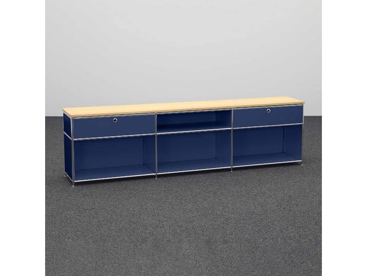 Sideboard System4 228.0 x 40.0 cm, Blau, Neu, Sideboard - Ideal für stilvolle Akzente