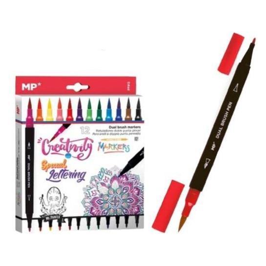 Teka Doppelseitige Pinselmarker, 12 Farben (12x) (44746231)