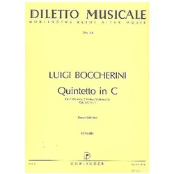 Quintett C-Dur op.62,1 für 2 Violinen, 2 Violen und Violoncello Stimmen, Fachbücher von Luigi Boccherini