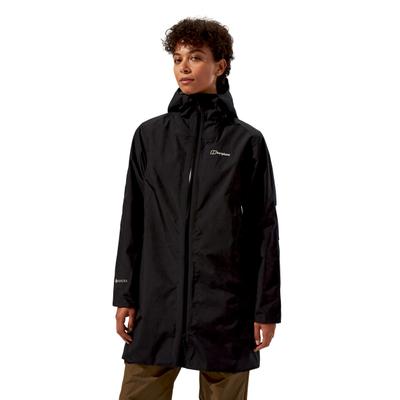Funktionsjacke BERGHAUS "W ASHBERRY GTX JKT", Damen, Gr. 3XL, schwarz (jet schwarz), Obermaterial: 100% Polyester. Futter: 100% Polyester, Jacken Funktionsjacke, wasserdicht, wärmend, winddicht, aus Polyester