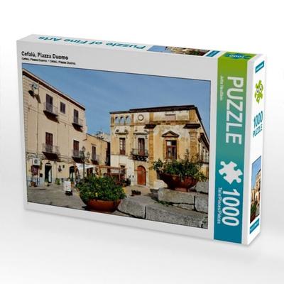 CALVENDO Puzzle Cefalù, Piazza Duomo | 1000 Teile Lege-Größe 64x48cm Foto-Puzzle für glückliche Stunden