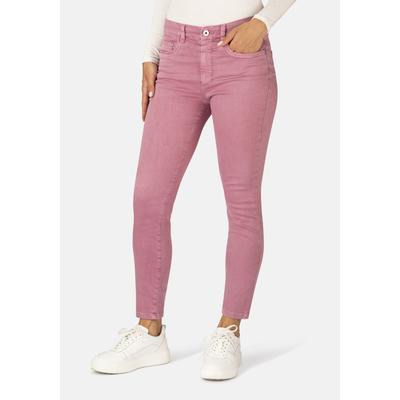5-Pocket-Jeans STOOKER WOMEN "Rio Fashion Skinny Fit Jeans", Damen, Gr. 44, Länge 28, rosa (berry frost wash), Denim/Jeans, 82% Baumwolle, 17% Polyester, 1% Elasthan, skinny fit lang, Jeans 5-Pocket-Jeans, Skinny Fit Casual Clean Wash Denim Jeans...