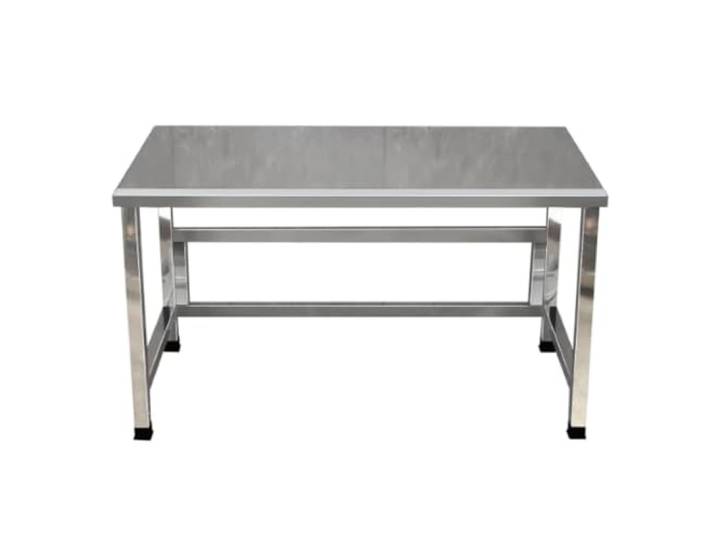 YPIOUREN Edelstahl Arbeitsplatte, Arbeitsplatte Küche, Küchenarbeitsplatte Abgewinkeltes Kantendesign for Aufprallschutz, Tragfähigkeit 300kg, Stabil und Rutschfest(80x60x78cm/31.5x23.6x30.7in)