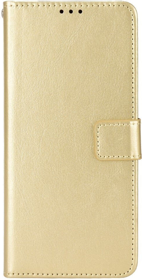 INCOVER Asus Zenfone 10 / 9 Læder Flip Cover m. Pung og Ståfunktion - Guld