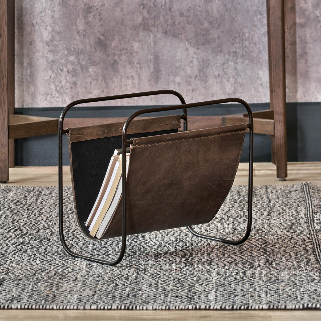 Symple Stuff Free Standing Magazine Rack Peppercorn 36cm H X 39cm W X 24cm D