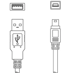Leuze Serviceleitung KB USB A - USB miniB