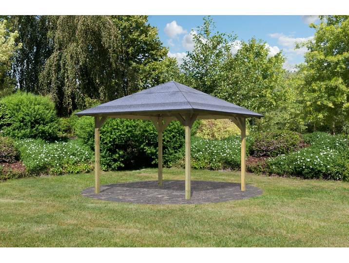 Pavillon Holz Gartenpavillon Gartenlaube Cordoba kesseldruckimprägniert 289x289x297 cm