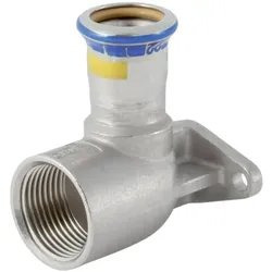 Geberit, Rohrverbindungstechnik, Gas-Anschlusswinkel Mapress 90G abges., f Gaszähler, ES, 28mmxRp 1 (Winkelverbindung)