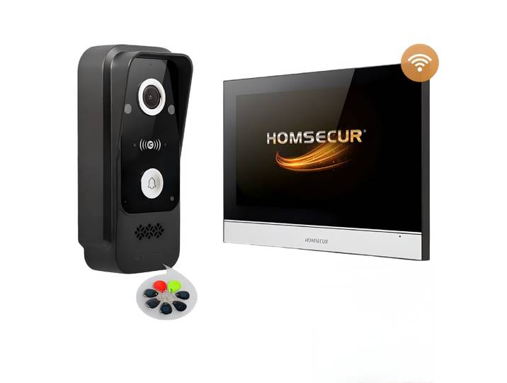 Tuyasmart APP 4 fils 10 vidéo interphone HD IP65 sonnette caméra 13.56Mhz carte IC déverrouiller enregistrement de détection de mouvement