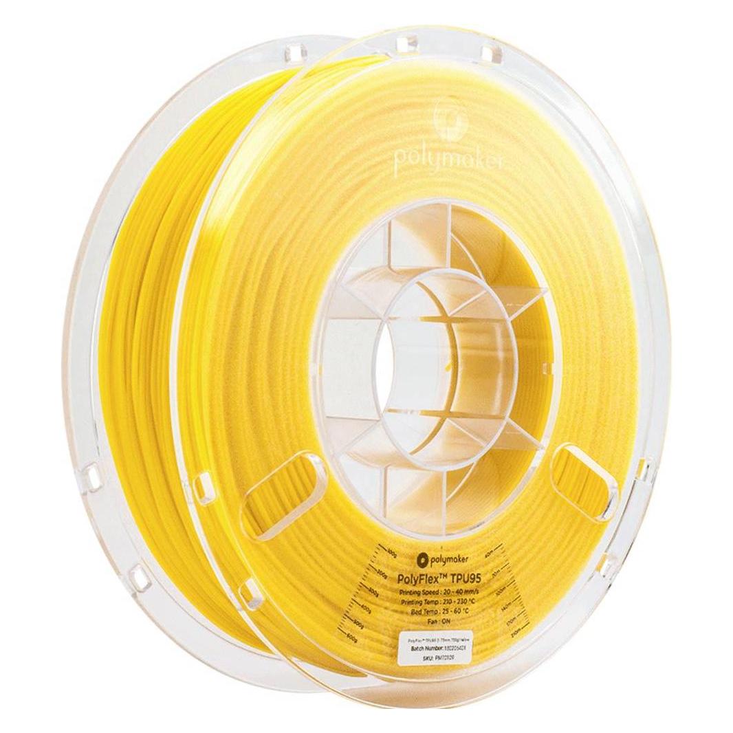 Polymaker PolyFlex TPU95 V2 - Yellow - 1.75mm (TPU, 750 g, 1.75 mm) (PD01004)