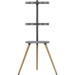 InLine woodstand II (35 kg, 43" - 65"), TV Ständer, Schwarz, Braun