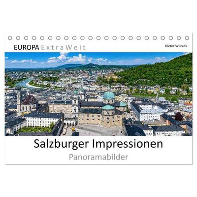 Salzburger Impressionen - Panoramabilder (Tischkalender 2027 DIN A5 quer), CALVENDO Monatskalender