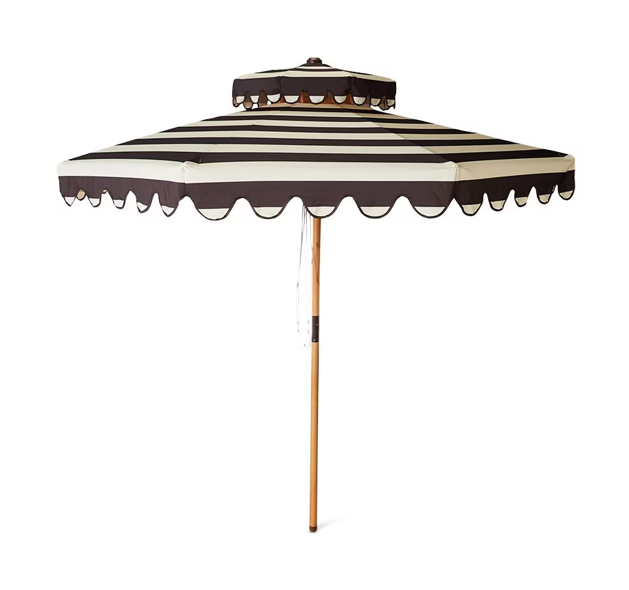 HKliving Parasol Gestreept Stracciatella Ø270cm