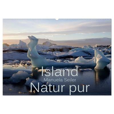 Island Natur pur (Wandkalender 2027 DIN A2 quer), CALVENDO Monatskalender
