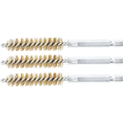 BGS Nylonbürste 11 mm Antrieb Außensechskant 6,3 mm (1/4") 3tlg. - 3078-11-N