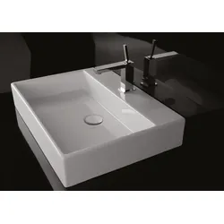 repaBAD Keramikwaschtisch Genf, 100 x 45 x 11,5 cm in Weiss Matt