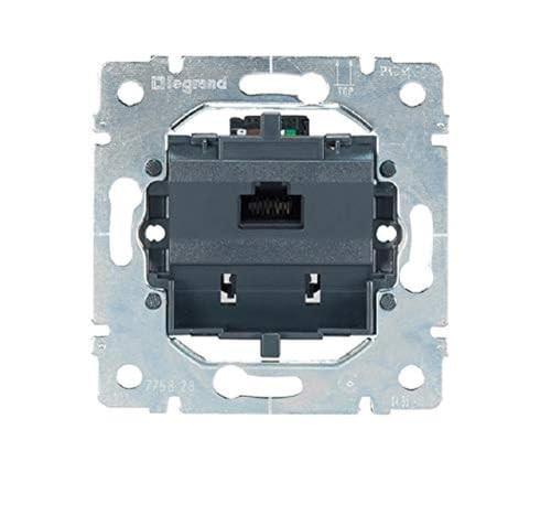 Legrand 775828 Cat.6 Datadoos, 1-voudig, UTP, met 8-polige connector, ongeprepareerd