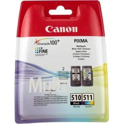 Canon, Druckerpatrone, PG-510/CL-511 Vorteilspaket (BK, C, M, Y)