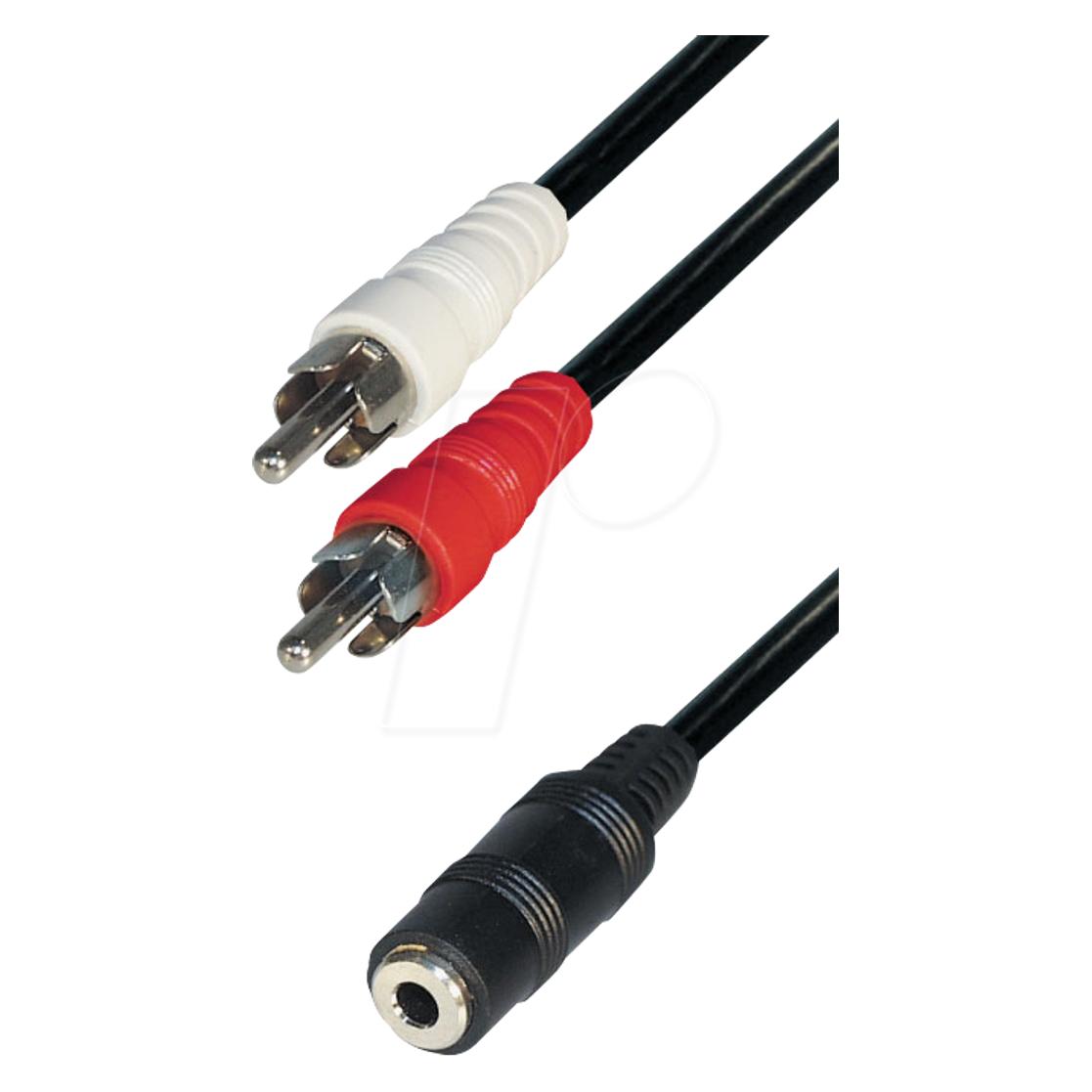 Maxtrack Verbindungskabel (0.20 m, AUX Kabel, Cinch Kabel) (MATR A38-0,2-4012386010463)