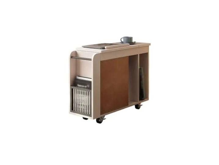 YCCHAH Sofatisch Sofa-Beistelltisch, Haushalts-Kleinwohnung, beweglicher Ecktisch, moderner Aufbewahrungs-Nachttisch, Trolley Wohnzimmer-Beistelltisch