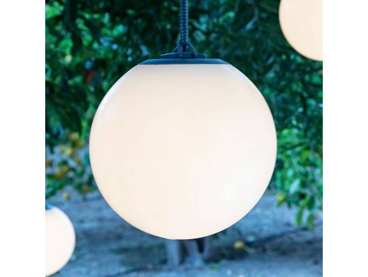 Newgarden Norai LED Dekoleuchte mit Akku, grau Norai, dimmbar, weiß / opal, Kunststoff, Modern