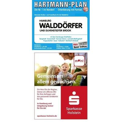 HARTMANN-PLAN Hamburg-Walddörfer und Duvenstedter Brook, 1:20.000 Stadtplan, Karte von , Hartmann-Plan