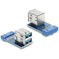 DELOCK USB3.0 Adapter Pinheader -> 2x A Bu/Bu horizon