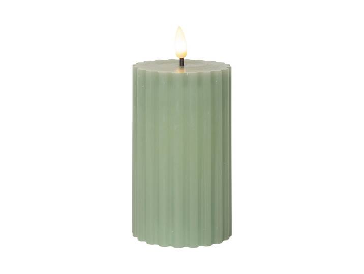 LED Pillar Kerze Flamme Stripe
