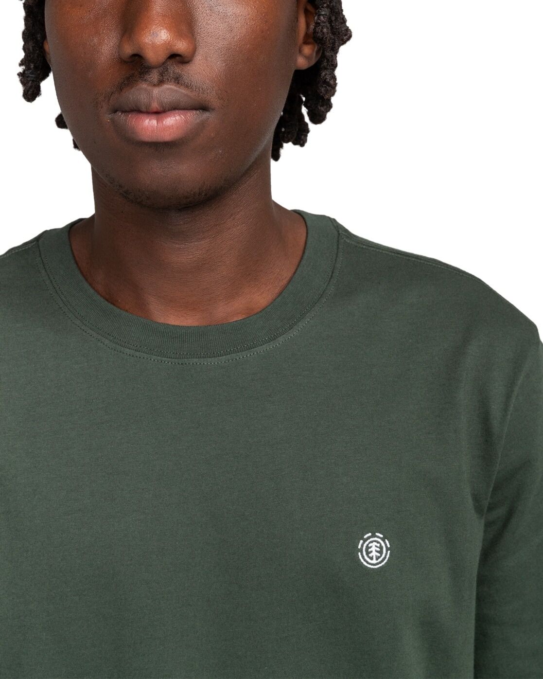 Sporttop ELEMENT "Icon Embroidery", Herren, Gr. XL, grün (deep forest), Obermaterial: 100% Baumwolle., Tops Sporttop deep forest XL