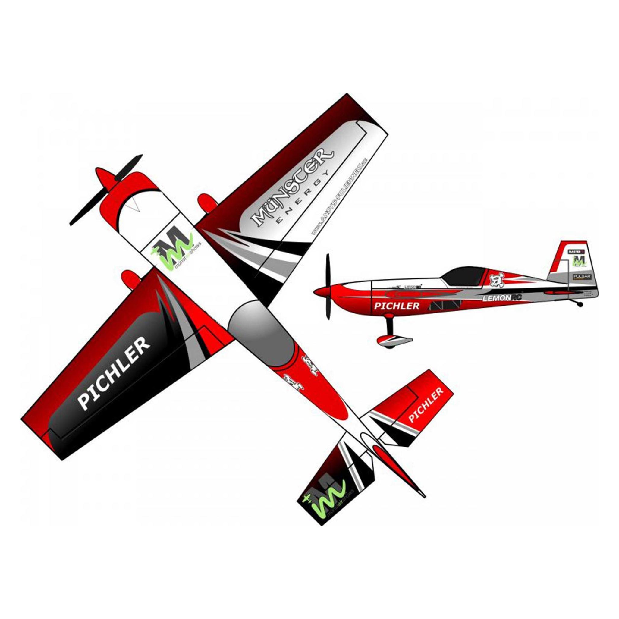 Pichler Extra 330 (Combo) Münster Energy rot / 840 mm (Motorflugzeug) (C9180)