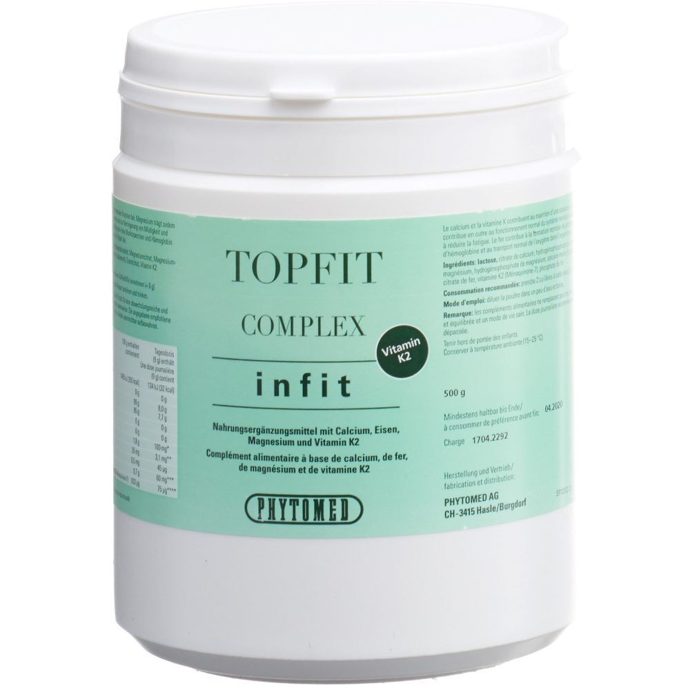 Phytomed Infit Topfit Complex + Vitamin K2 500 g Puder
