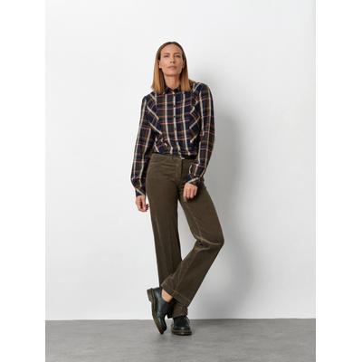 Palazzohose TONI "Jenny Wide", Damen, Gr. 36, Normalgrößen, braun (oliv 067), Cord, , Casual, slim fit normal, Hosen Palazzohose, aus feinem Cord
