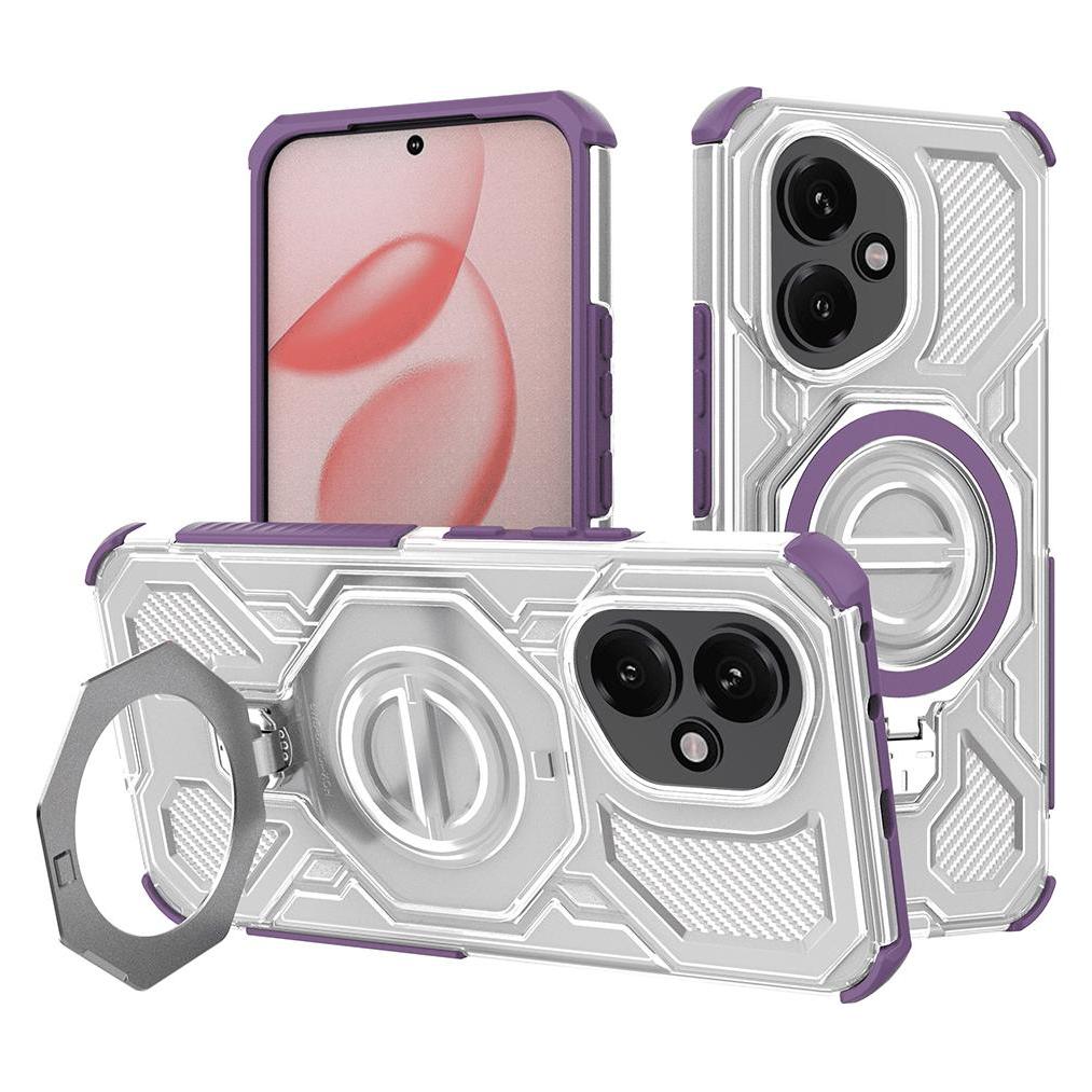 Techsuit - Carbon Shield PRO - Honor 400 - Purple Transparent (Honor 400) (59456791)
