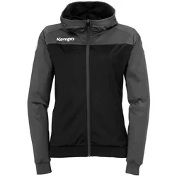 Kempa Prime Multi Trainingsjacke mit Kapuze Damen schwarz/anthrazit L