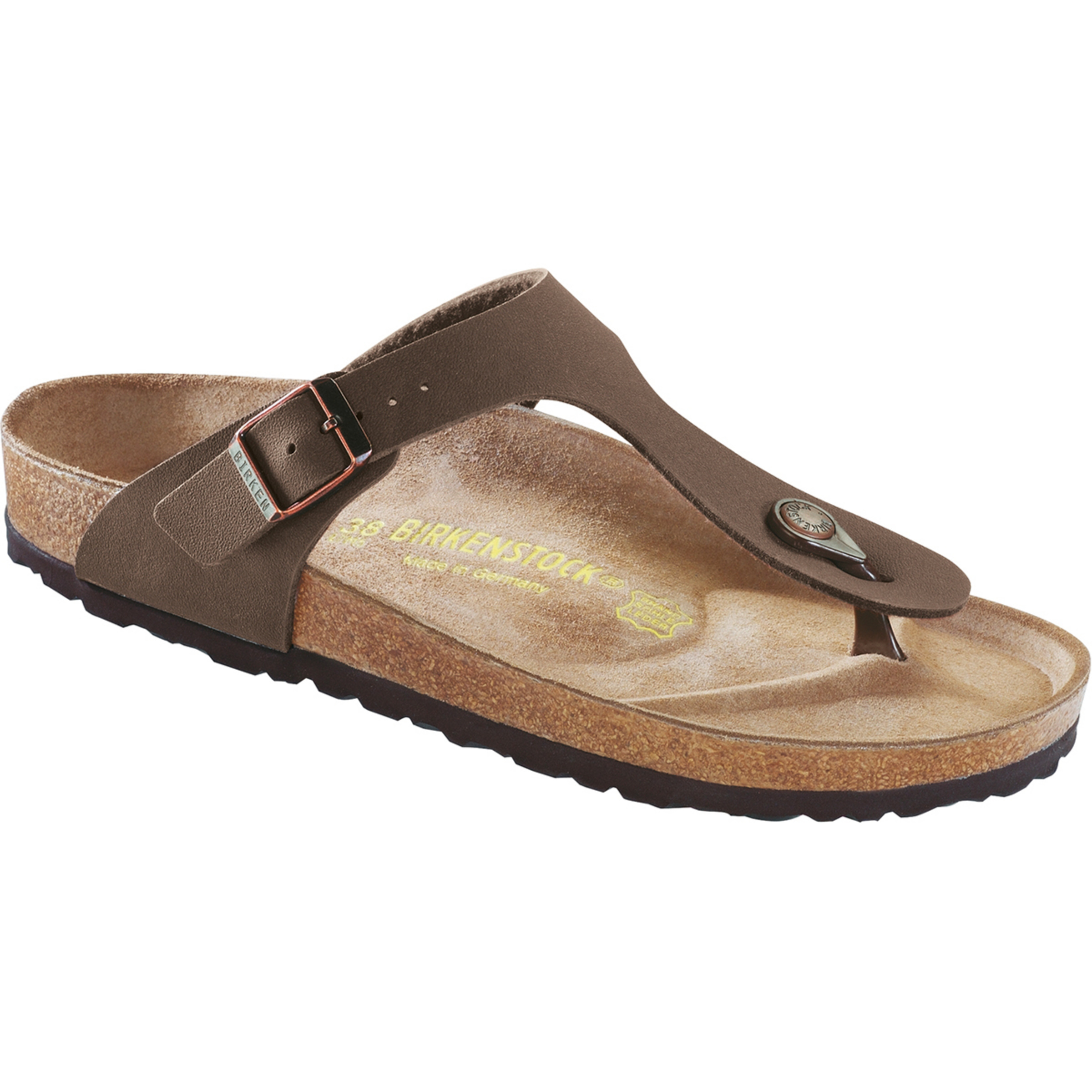 Birkenstock Gizeh Birkibuc Regular Sandale Sandalen braun Größe 38 Lifestyle