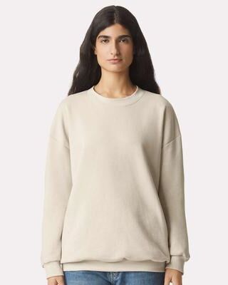 American Apparel RF496 ReFlex Fleece Crewneck Sweatshirt in Bone size Small   Cotton/Polyester Blend