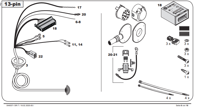 FAISCEAU SPECIFIQUE 13 BROCHES POUR BMW X6 (04/23-)