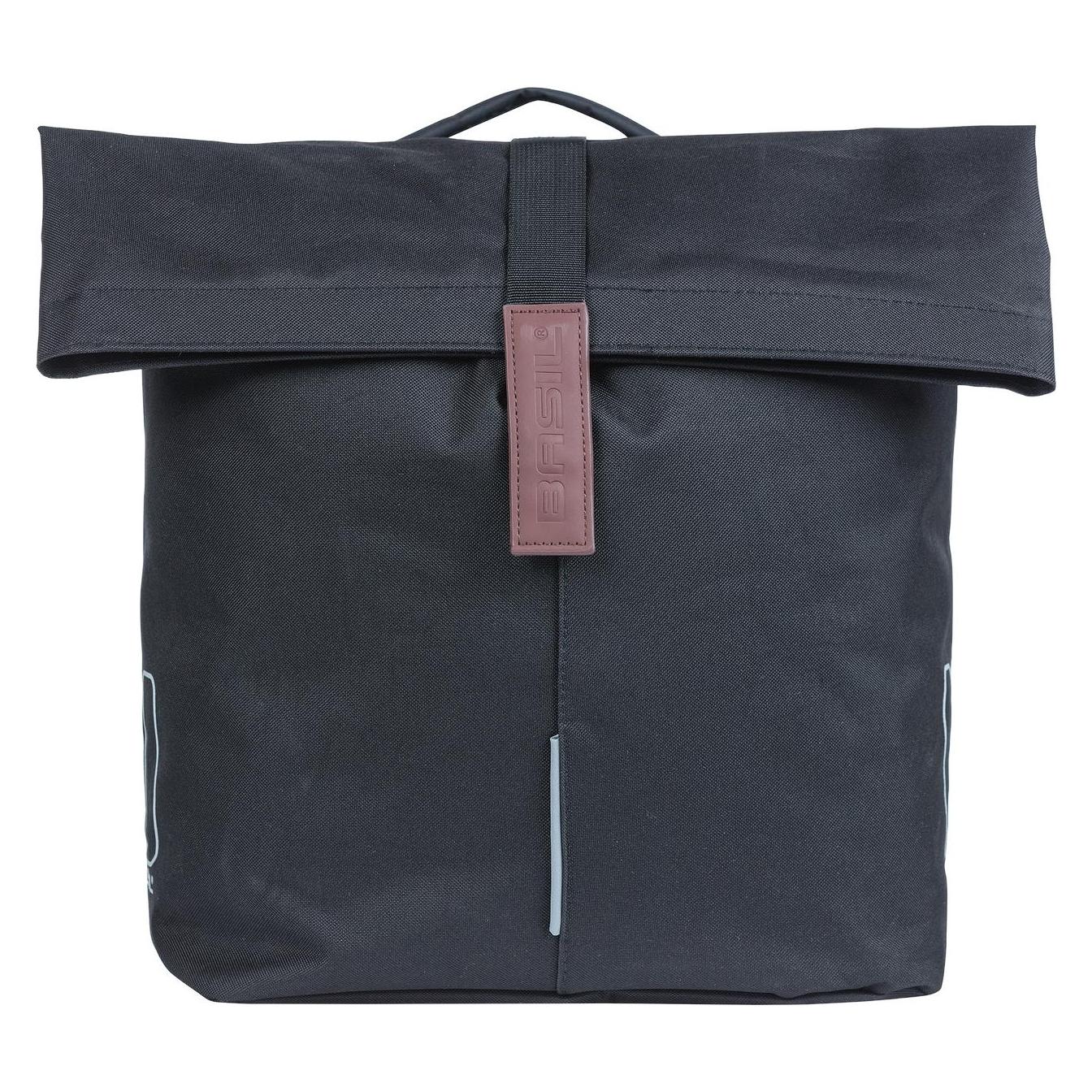 Basil City Fahrrad Doppeltasche MIK 2.0, 28-32L, schwarz (32 l, Gepäckträgertasche) (726735)