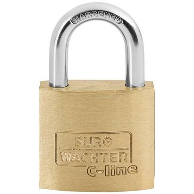 Burg Wächter 3001 Vorhängeschloss 30.00 mm verschieden schließend Messing Schlüsselschloss